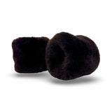 Wrist Warmer Shearling in darkbrown by LABEL17, Made in Switzerland 
