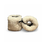 Wrist Warmer Shearling in White by LABEL17, Made in Switzerland 