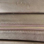 LABEL17 Handbag Tresse Medium Majestic aus geschmeidigem, pflanzlich gegerbtem Lamm-Nappaleder, von Hand geflochten, Black Zip