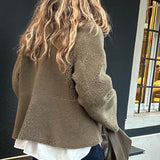 LABEL17 Reversible Shearling Jacket DIDI in Winter Moss, designed and made in Switzerland