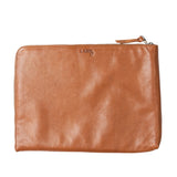 LABEL17 presents Laptop Case 15" - 16", Cognac, made of hand-braided Lamb-Nappaleather, made in Morocco