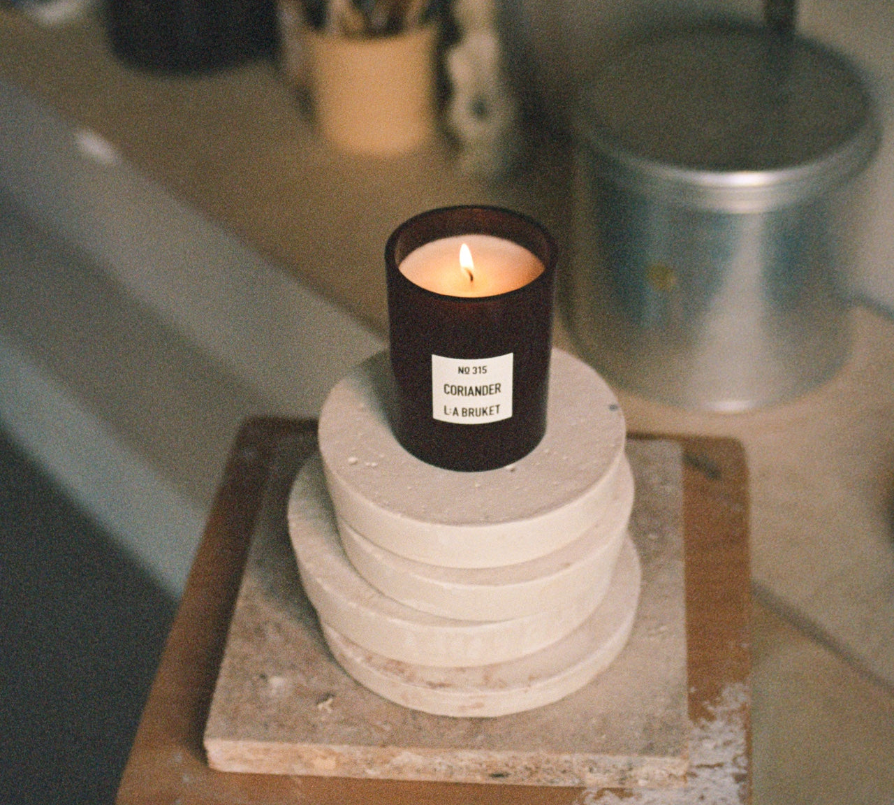 LA BRUKET 315 Coriander Candle, available at LABEL17, Zurich Seefeld