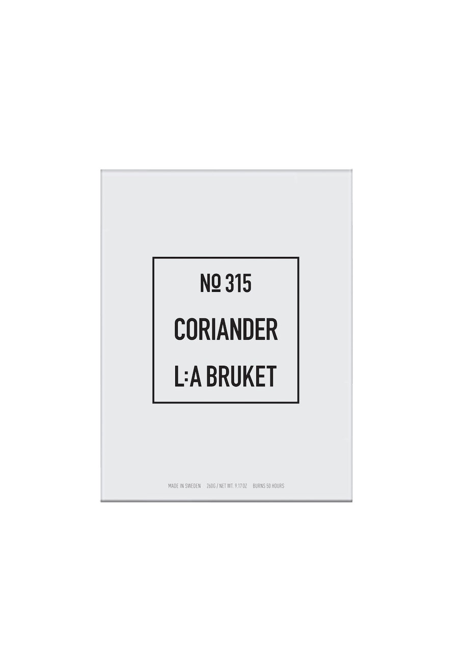 LA BRUKET 315 Coriander Candle, available at LABEL17, Zurich Seefeld