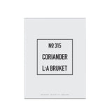 LA BRUKET 315 Coriander Candle, available at LABEL17, Zurich Seefeld