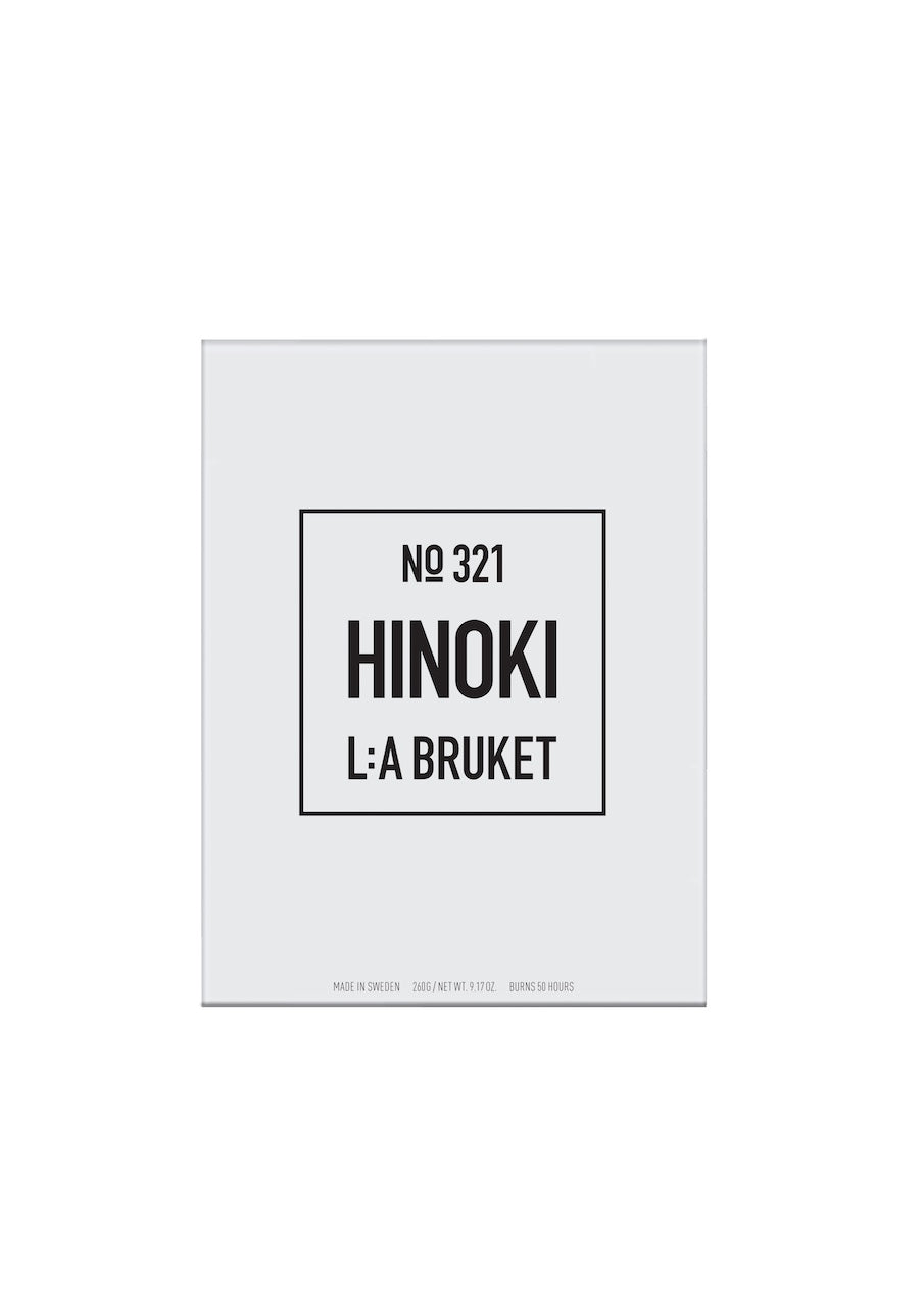 LA BRUKET 321 Hinoki Candle, available at LABEL17, Zurich Seefeld