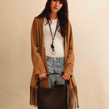 Shoulder bag ABBIE | Darkbrown SS25