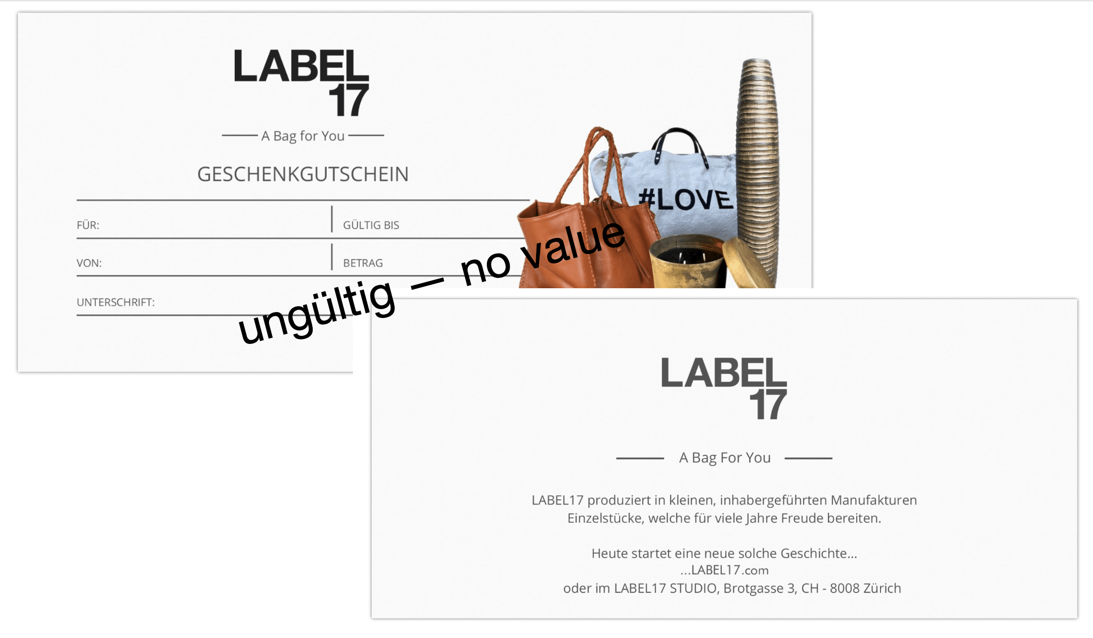 LABEL17 Voucher Card - Label 17 New