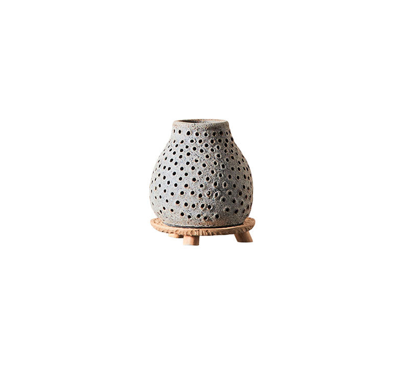 Lantern Tea Light Oria, Grey, Muubs, LABEL17