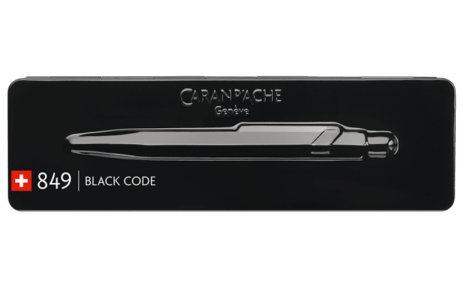 Caran d'Ache, Pen 849, Black Code - Label 17 New