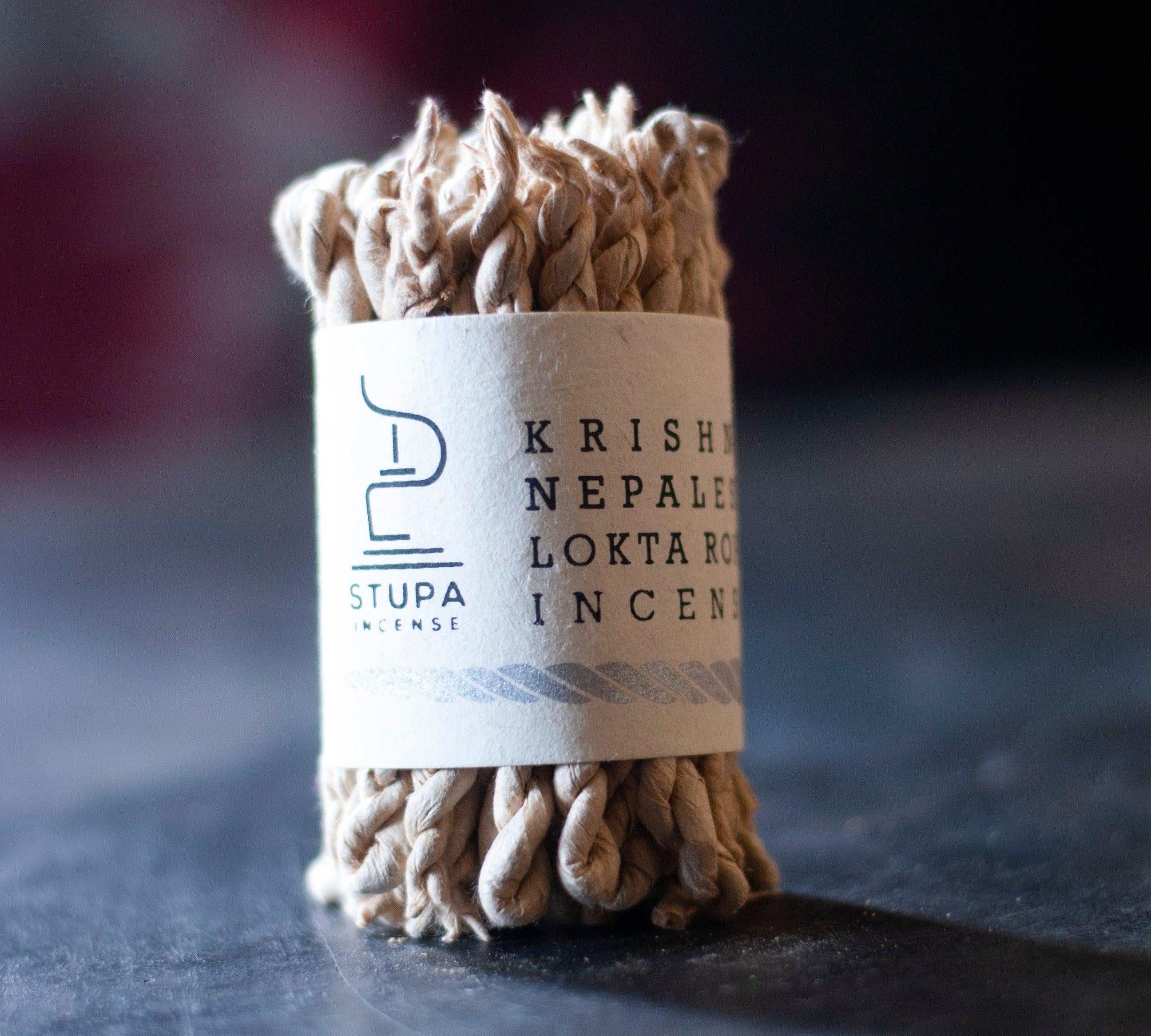 Stupa Incense Krishna Rope Incense Bundle - Label 17 New