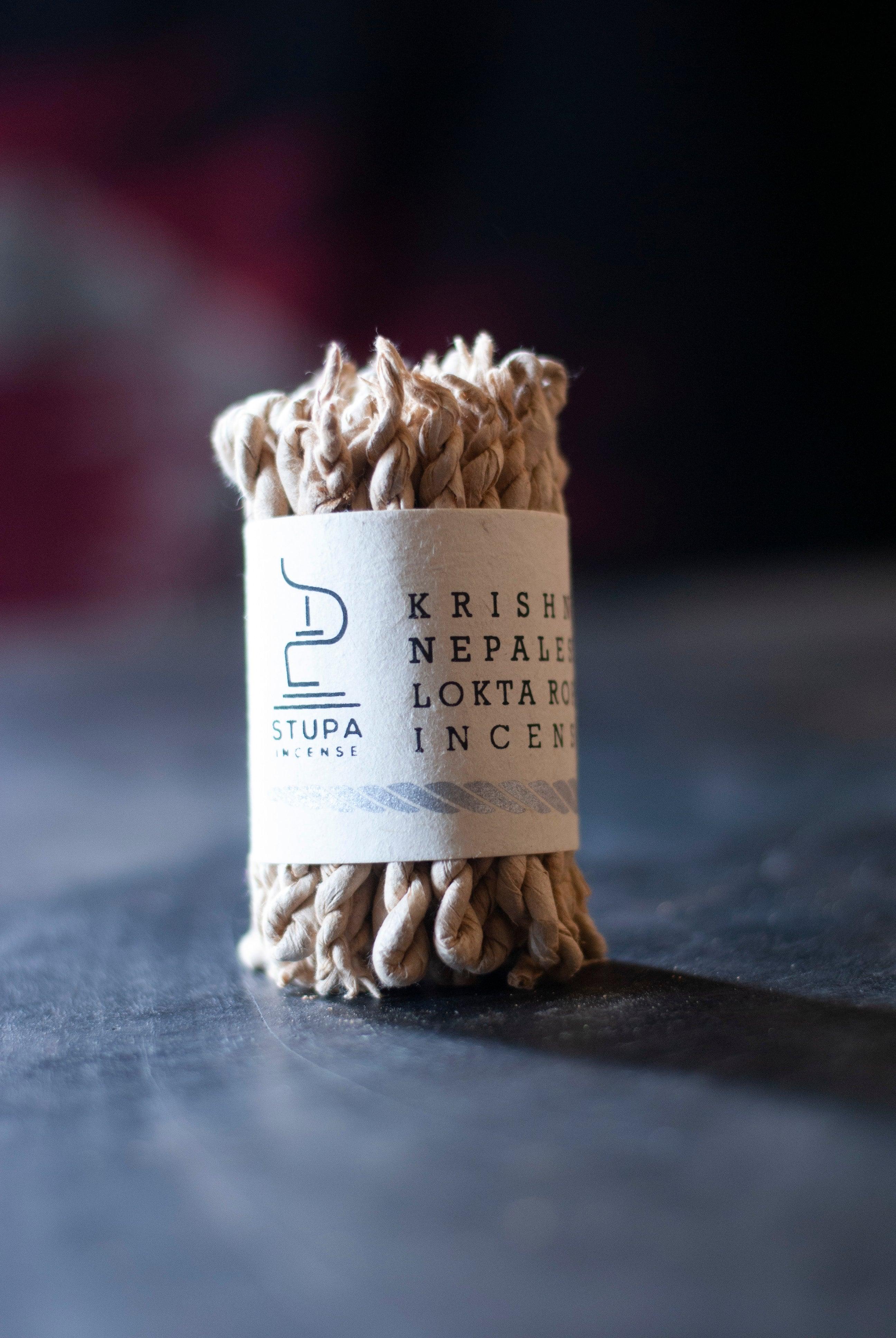 Stupa Incense Krishna Rope Incense Bundle - Label 17 New