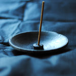 Stupa Incense Black Plate Holder - Label 17 New