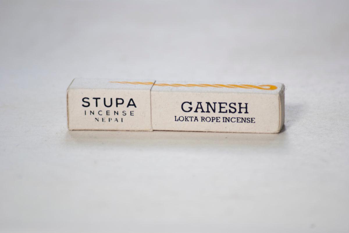 Stupa Incense Ganesh Rope Incense Tube - Label 17 New