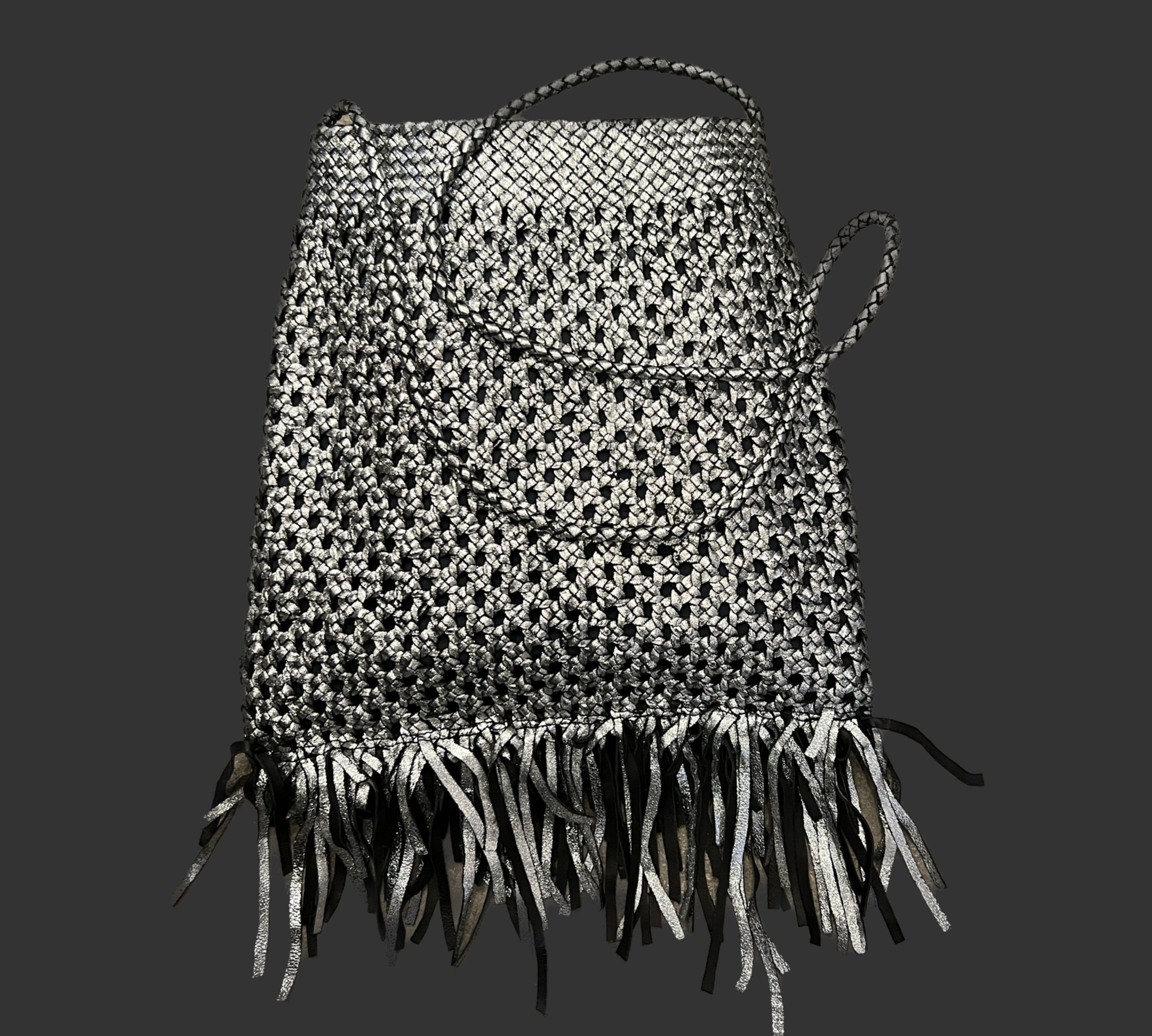 Crossbody Bag Lalla Fringes | Silver