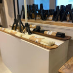 Holz-Servierplatte, länglich, antik - Label 17 New