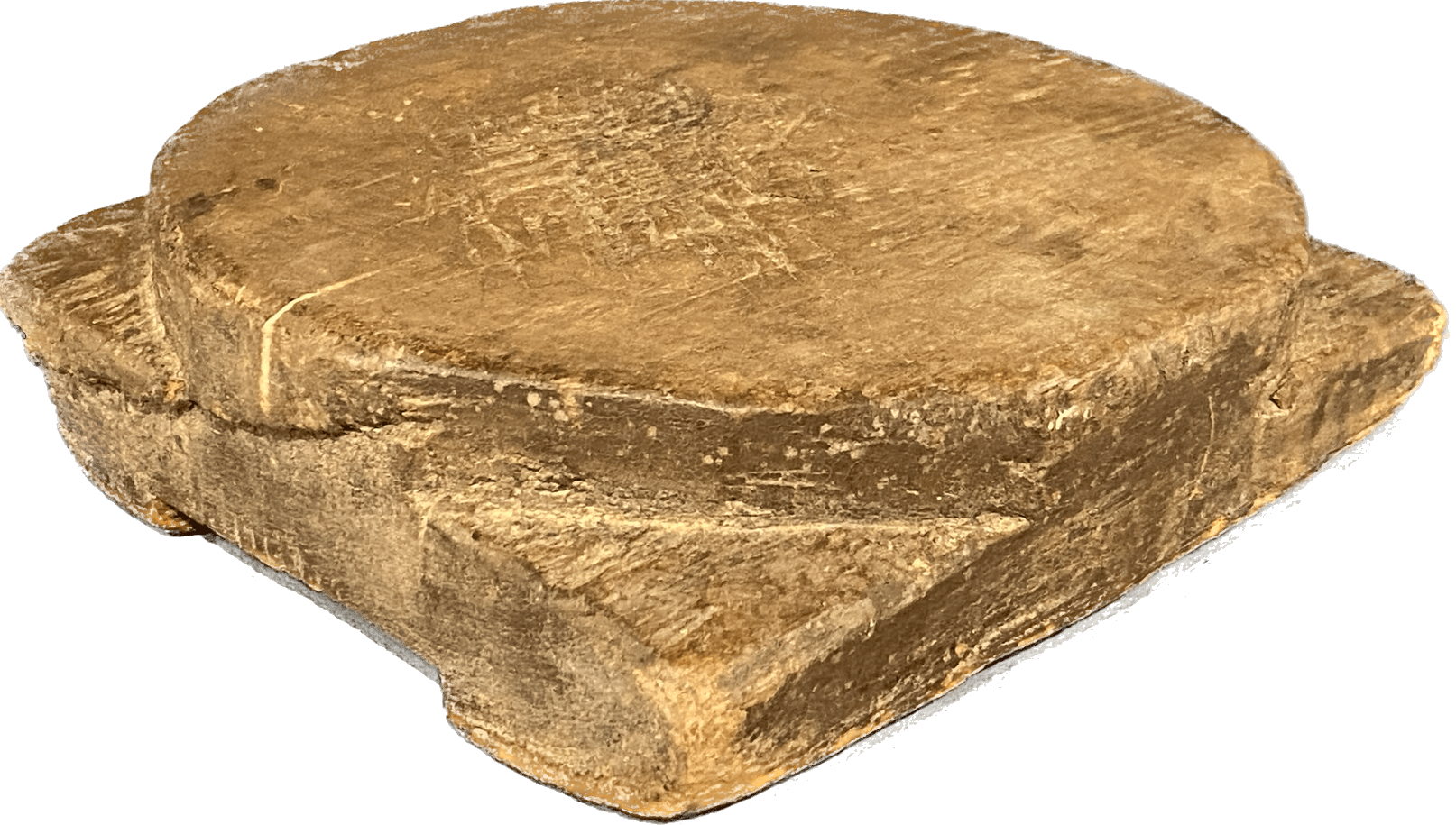 Holz-Servierplatte eckig, klein, antik - Label 17 New