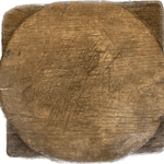 Holz-Servierplatte eckig, klein, antik - Label 17 New