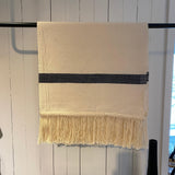 LABEL17 presents Cotton Plaid Stripe in creme, Handmade in Morocco