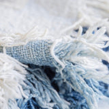 Cotton Plaid Dip Dye Indigo