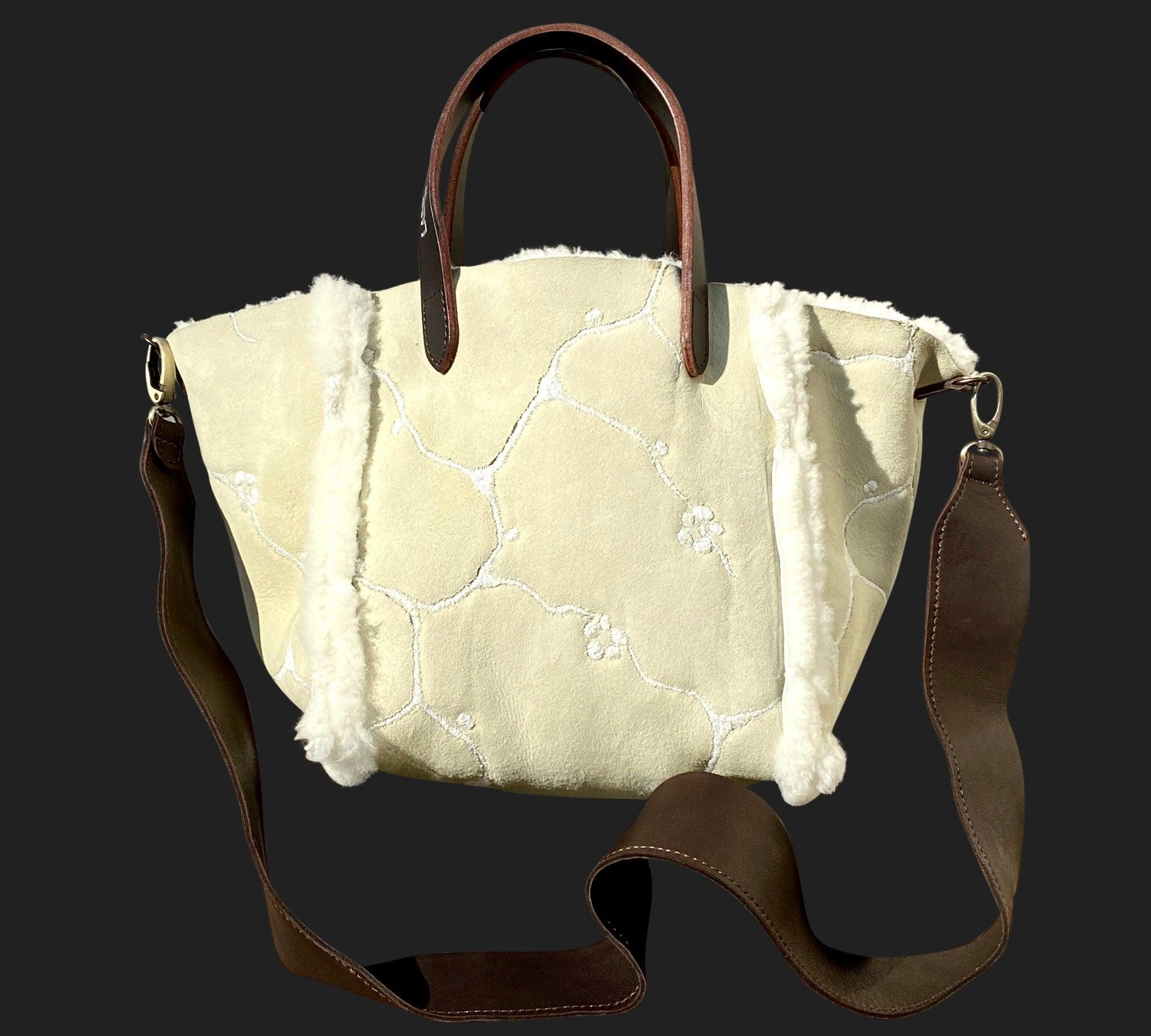 Handbag Mouton Retourne Mince Medium Appenzell - Label 17 New