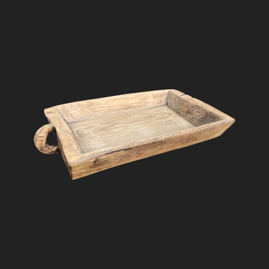Large Wooden Tray, antique, rectangular