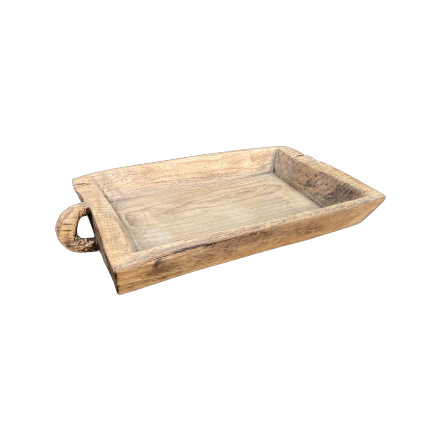 Large Wooden Tray, antique, rectangular