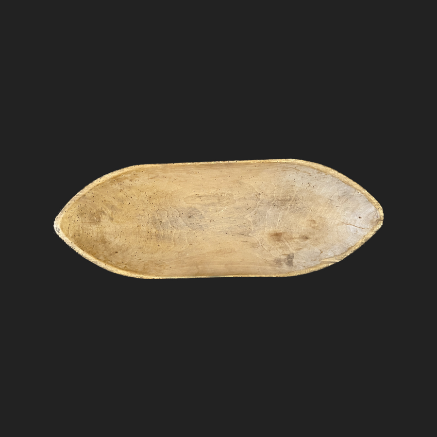 Oval Wooden Bowl, antique, Large