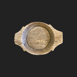 Round Wooden Bowl, antique, Medium