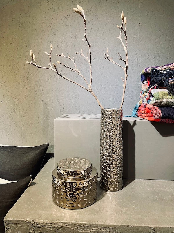 Vase Art Deco Platinum