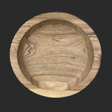 Walnut-Plate with rim, ø 45 cm