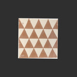 Zellige, 20 x 20 cm, Rose White Harlekin