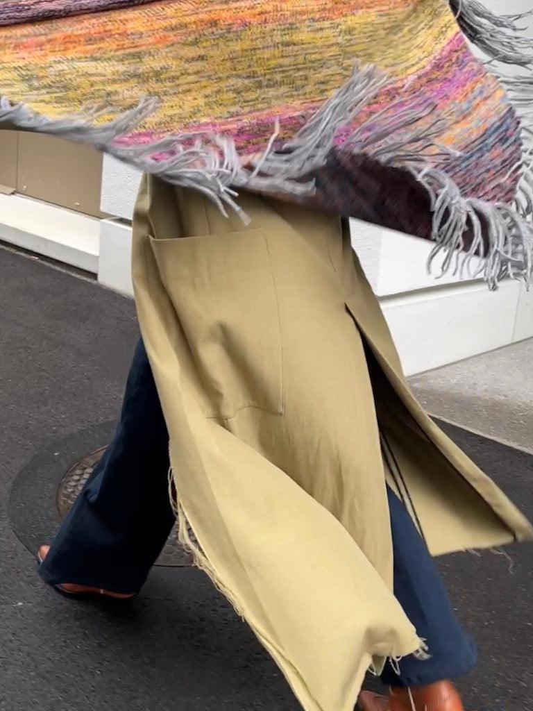 Triangular Scarf, pure Cashmere from buttertea x LABEL17, Made in Italy