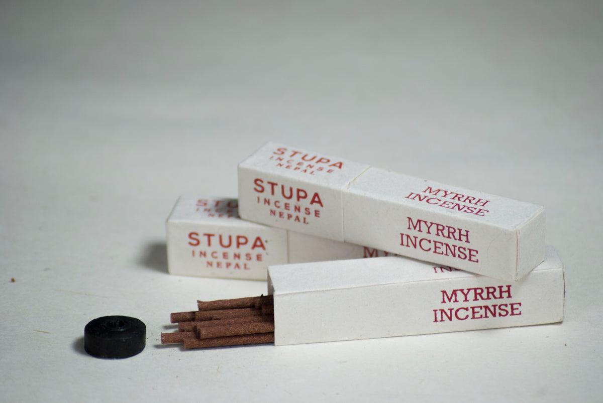 Stupa Incense Myrrh Incense Tube - Label 17 New