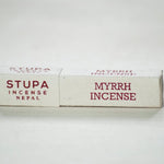 Stupa Incense Myrrh Incense Tube - Label 17 New