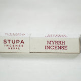 Stupa Incense Myrrh Incense Tube - Label 17 New