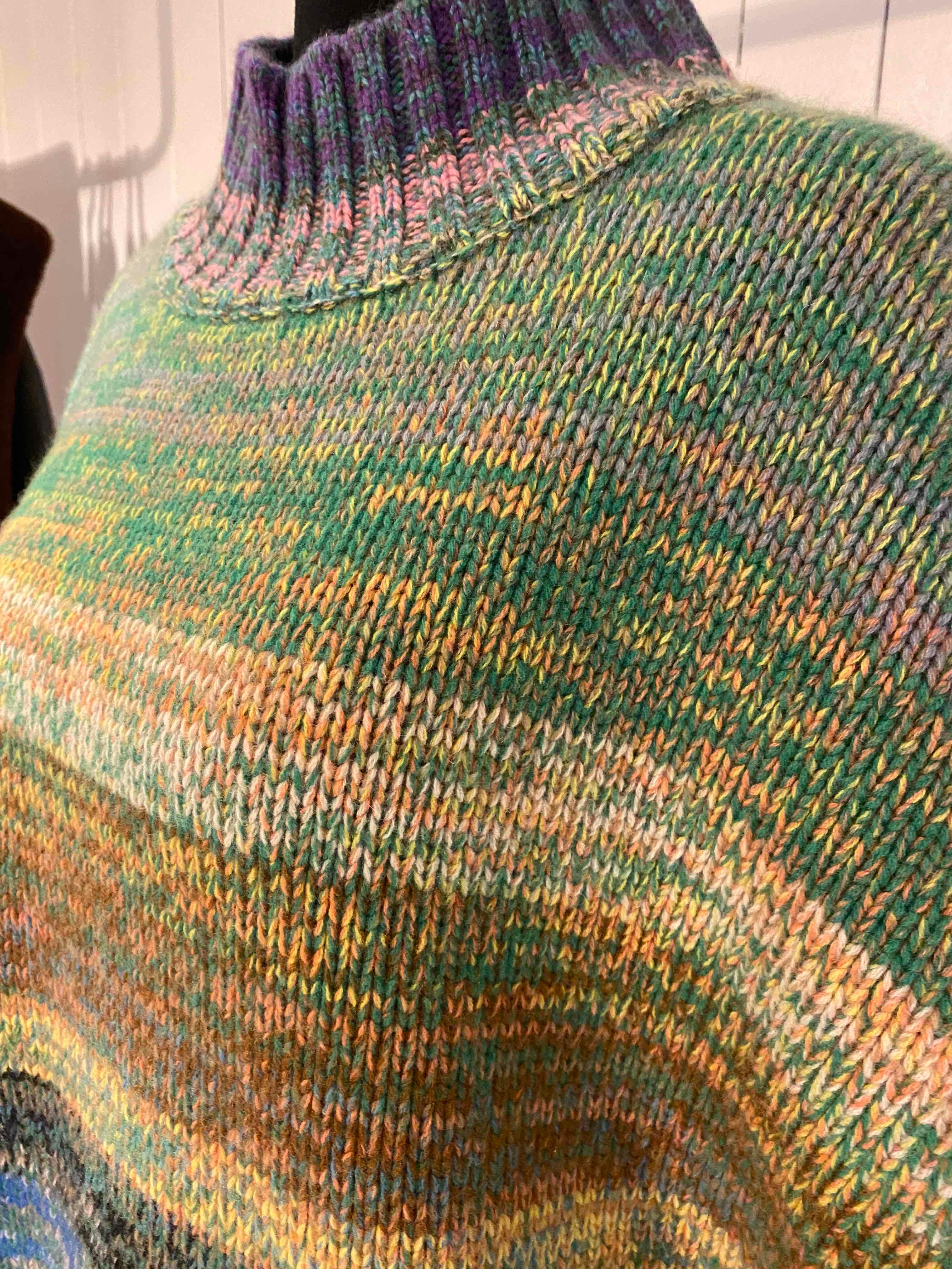 Turtleneck Poncho, pure Cashmere from buttertea x LABEL17, Made in Italy