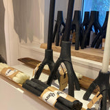 Stabkerzen Bienenwachs gegossen, 3er Set, Black - Label 17 New
