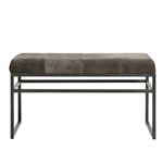 Bench Bronx Muubs, LABEL17, Eisengestell mit Lederbank