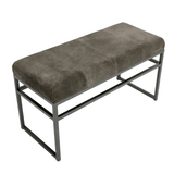 Bench Bronx Muubs, LABEL17, Eisengestell mit Lederbank
