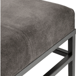 Bench Bronx Muubs, LABEL17, Eisengestell mit Lederbank