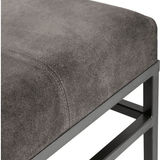 Bench Bronx Muubs, LABEL17, Eisengestell mit Lederbank