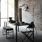 Bench Bronx Muubs, LABEL17, Eisengestell mit Lederbank