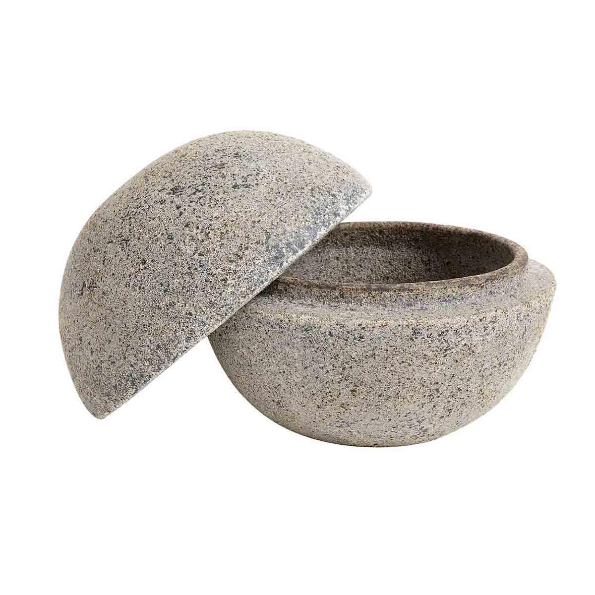 Bonbonniere Echo 15 cm - Grey Brown, Muubs, LABEL17