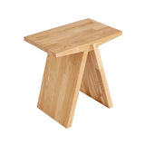 Stool Angle Oak,White Oil, Muubs, LABEL17