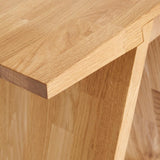 Stool Angle Oak,White Oil, Muubs, LABEL17
