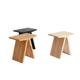 Stool Angle Oak,White Oil, Muubs, LABEL17