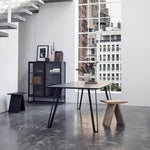 Stool Angle Oak,White Oil, Muubs, LABEL17