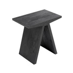 Stool Angle Oak,Black, Muubs, LABEL17