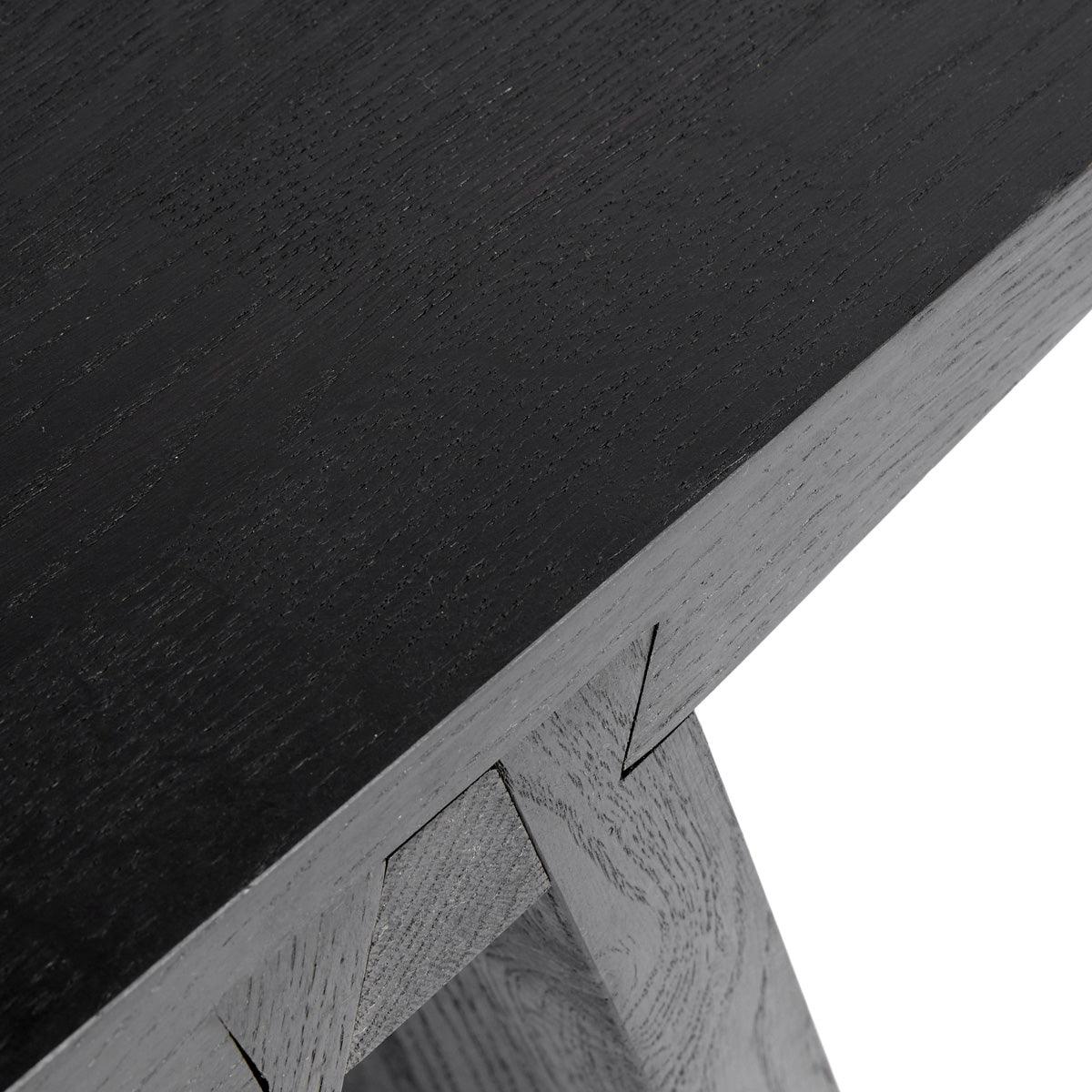 Stool Angle Oak,Black, Muubs, LABEL17